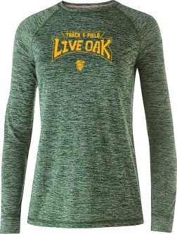 Ladies Electron L/S Shirt, Forest Heather